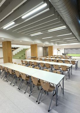 Gustav-Brunner-Schule Ginsheim-Gustavsburg elektrotechnische Planung Mensa