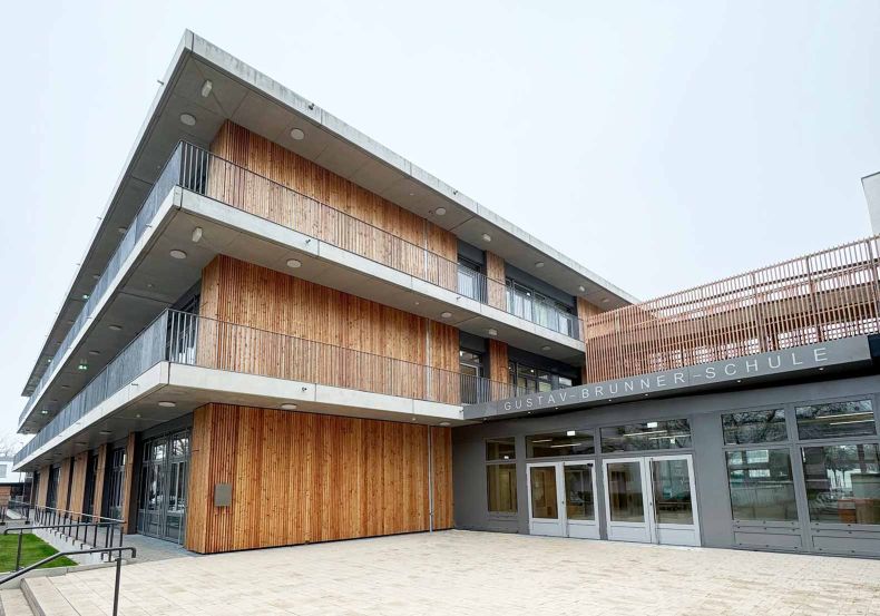 Gustav-Brunner-Schule Ginsheim-Gustavsburg Eingang