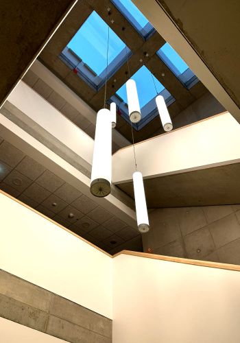 Gustav-Brunner-Schule Ginsheim-Gustavsburg Treppenhausbeleuchtung